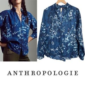 Anthropologie x Pilcro Tavi Buttondown Blue XL NWT